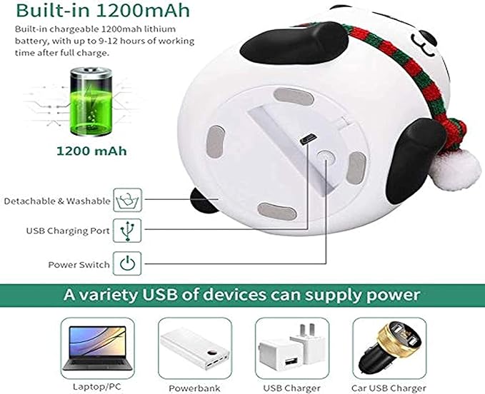 Touch Silicone Panda Light
