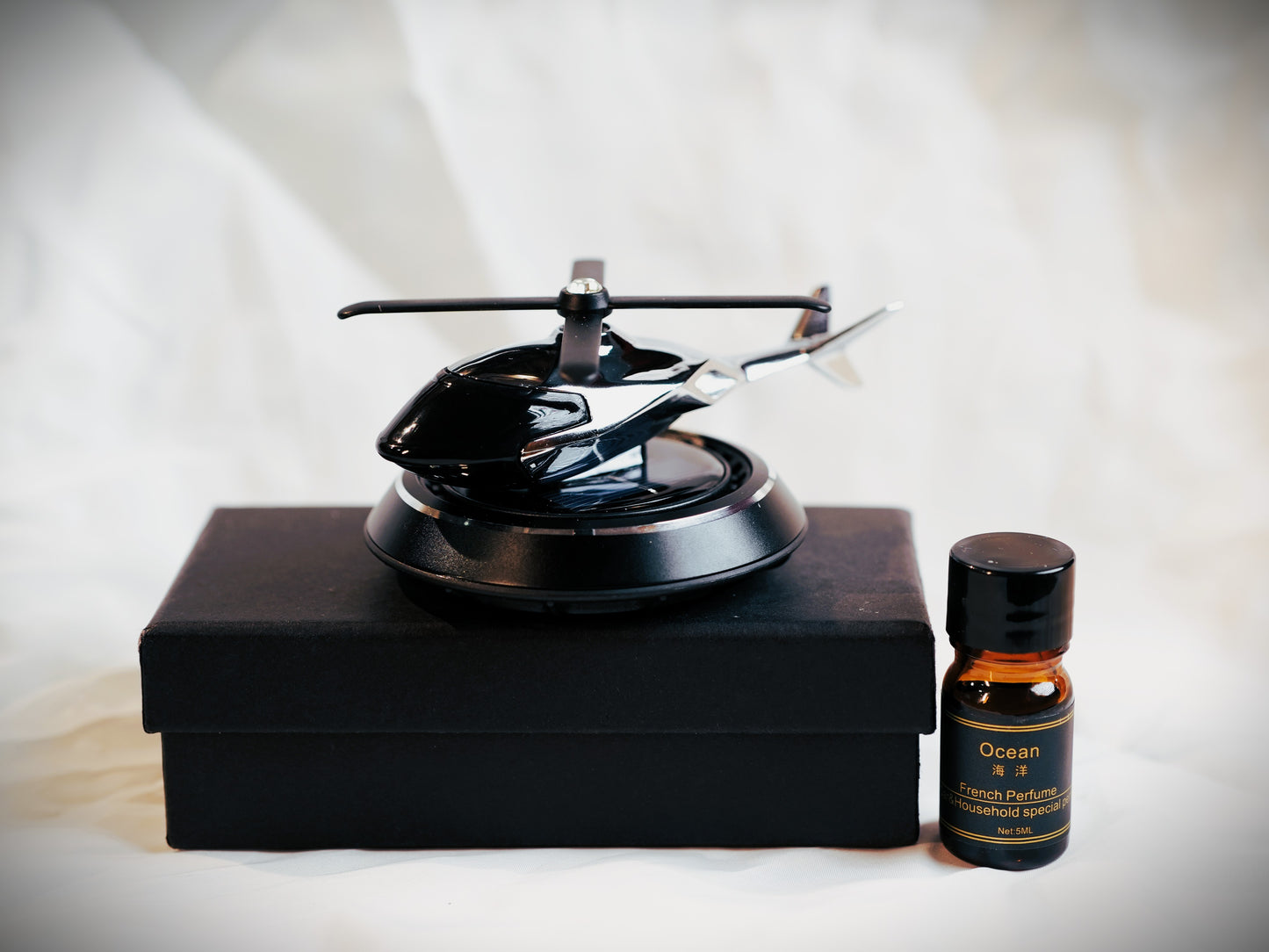 Solar Rotating Helicopter Car Air Freshener
