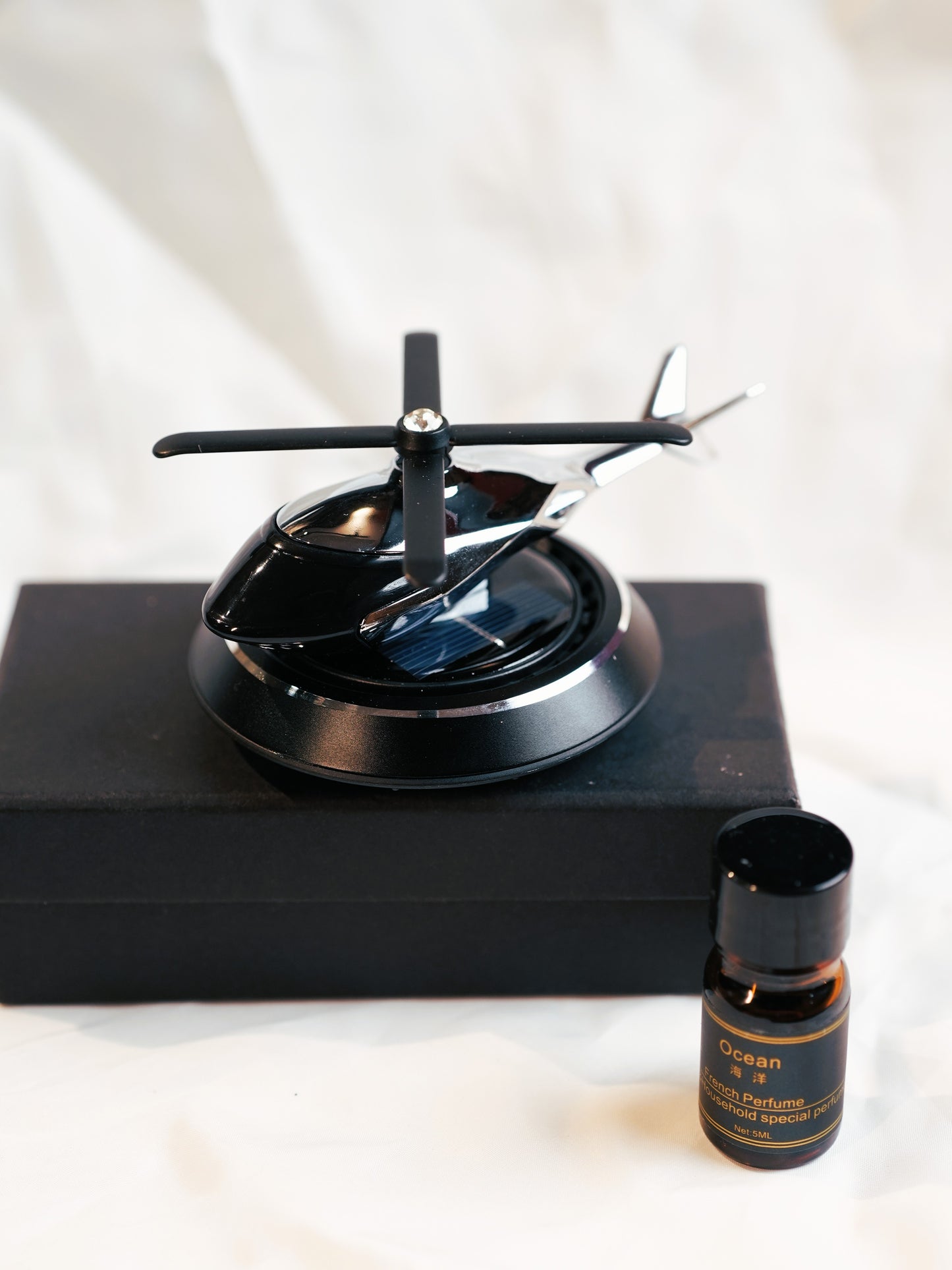 Solar  Rotating Helicopter Car Air Freshener